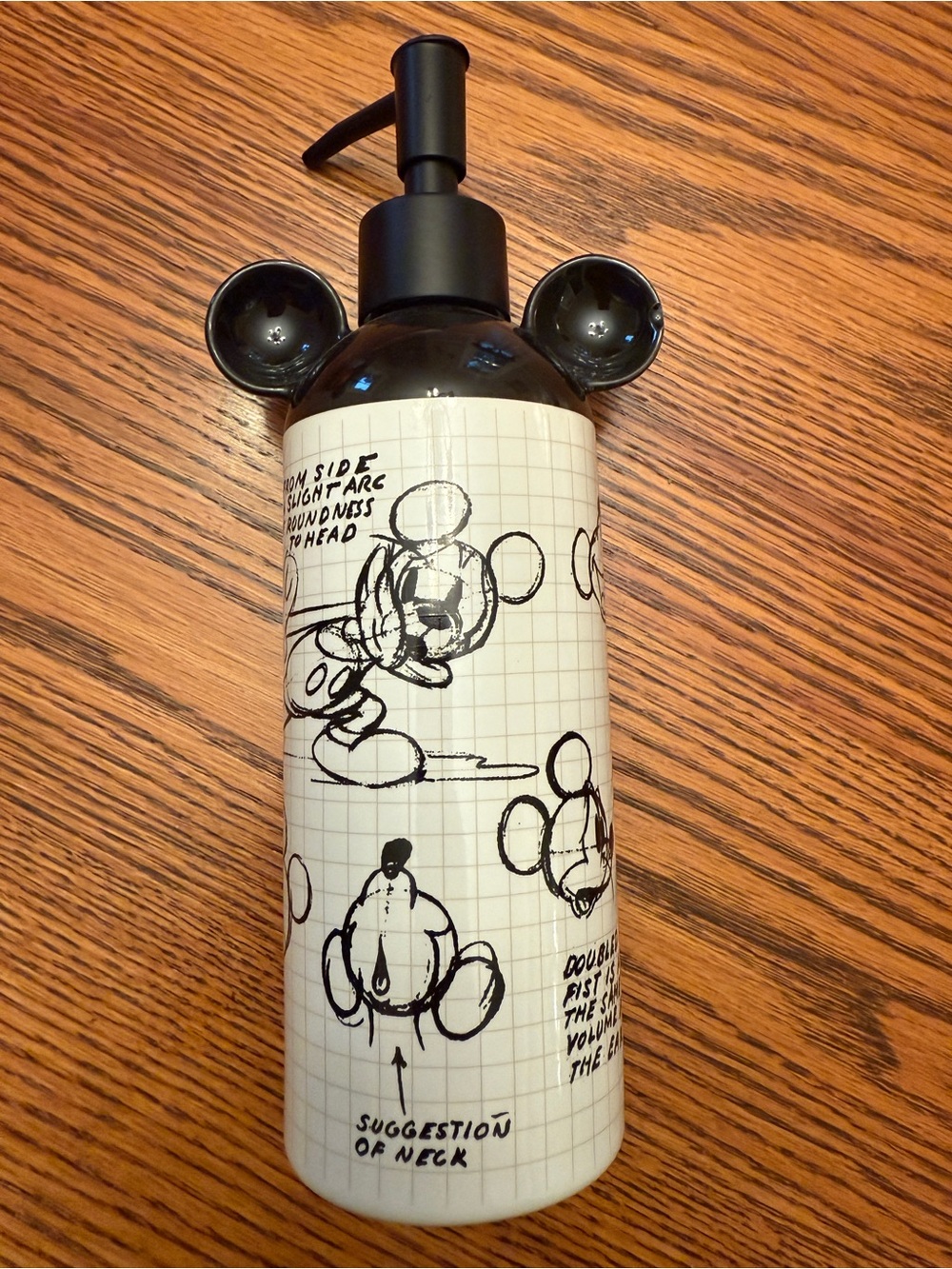 New! Mickey Mouse sketch book soap dispenser